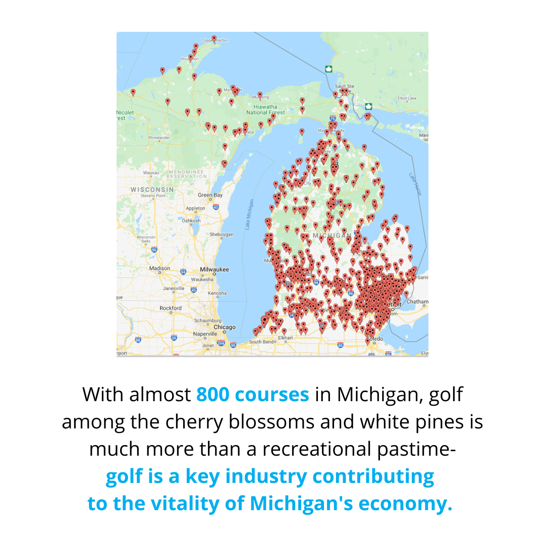 Golf Course Michigan map Instagram